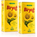 Biryağ 5 lt Ayçiçek Yağı Teneke Ambalaj (2'li Paket) Türk Damak Tadına Uygun Lezzet