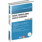 Beta Yayınevi İdari Yargılama Usulü Kanunu Temmuz 2025 Celal Ülgen Tarafından Yazılmış Cep Boy Kitap