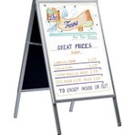 B1 70X100 cm Alüminyum Çift Taraflı Kaldırım Reklam Poster A Pano