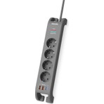 Philips SPN4140GA Akım Korumalı Priz 4'lü + 2x Usb-A 18W + 1x Usb-C 20W - 2m Kablo