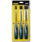 Stanley 3 Parça İskarpela Seti Mavi Ergonomik Tasarım 12 18 25 mm Kaliteli Malzeme