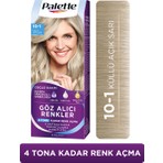 Palette Göz Alıcı Renkler Renk Açıcı 10-1 Küllü Açık Sarı Pantenol & Besleyici Yağ İçeren Saç Boyası 115 ml