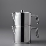 Jumbo Metalix Midi Paslanmaz Çelik 1,2 Litre Gümüş Çaydanlık Düşme Önleyici Kapaklı