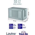 Fold&go Tekli Portatif Organizer Kapaklı Kasa ”mavi” Çok Amaçlı Katlanır Istiflenebilir