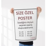Kişiye Özel Poster Baskı Çerçevesiz Poster Dijital Baskı, Hediye Poster Baskı
