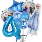 Karlar Ülkesi Frozen Konsept Yaş Doğum Günü Konsepti Frozen Elsa Temalı Balon Seti