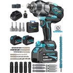 Dragro DRG-1400 Profesyonel 1400 Nm Kademeli Yüksek Torklu Somun Bijon Sökme Matkap Akülü Vidalama Kömürsüz Motor
