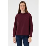 U.S. Polo Assn. Kadın Bordo Regular Bisiklet Yaka Basic Sweatshırt 50313610-VR177