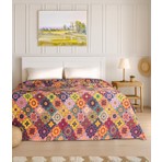 Menderes Home Cotton Collection Çok Renkli Çift Kişilik Pike Harmoni Pamuk Materyal 210x230 Ebatlarda