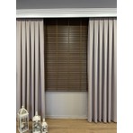 Brillant Kahverengi %100 Orijinal Ahşap Jaluzi Perde 50 mm Ofis Modern ve Tüm Mekanlar Için