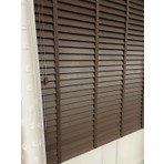 Brillant Koyu Kahverengi %100 Orijinal Ahşap Jaluzi Perde 50 mm Ofis Modern ve Tüm Mekanlar Için