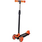 Cool Wheels Twist Çocuk Scooter 2-5 Yaş 3 Tekerlekli Işıklı Silikon Tekerlek Ayarlanabilir Yükseklik Turuncu