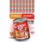 Cango Yavru Yaş Köpek Maması Kuzu Etli 415GR 24LÜ