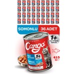 Cango Somonlu Yetişkin Yaş Kedi Maması 415 GR x 36