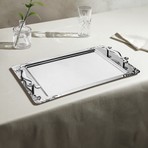 Nehir Lalezar Sade Çelik Çay Tepsi 48x31 Cm 1 Adet Bulaşık Makinesinde Yıkanabilir