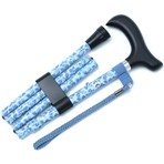 MF606 Katlanır Baston B044-8449-1 Mavi Çiçekli