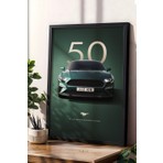 Bullitt Mustang 50.yıl Çerçeveli Tablo - Special Edition Car Poster