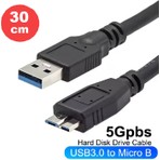 Usb3.0 Taşınabilir HDD Hard Disk Harddisk Kablosu, Micro USB -B, 5 Gbps High Speed, 30 cm