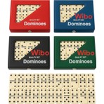 Wibo Standart Boy Çantalı Seramik Kemik Domino Taşı Seti Taş Boyu 4X2CM