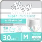 Sleepy Sensitive Antibakteriyel Emici Külot Medium 30 Adet