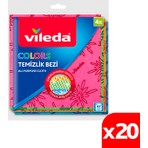 Vileda 20 Paket 4 lü Colors Renkli Mutfak Bezi