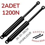 Bt Ticaret 2 Adet 1200 N Baza Amortisörü (Baza Pistonu) 36-38 cm Boyutunda Emniyet Kilitli