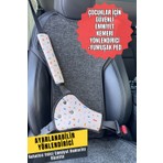 Yhh Kids Çocuklar Için Emniyet Kemeri Ayar Seti | Yumuşak Omuz Pedi + Ayarlı Kemer Düzenleyici
