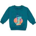Hellobaby Müzikli Dinazor Baskılı Sweatshirt Erkek Bebek