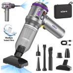 Ezere TurboVac 20000pa Güçlü Dijital Göstergeli Vakumlu Kablosuz Üflemeli Mini Araç Süpürgesi