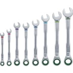 Bosch 8 Parça Cırcırlı Kombine Anahtar Seti Krom Vanadyum Çelik ile Profesyonel Kalite