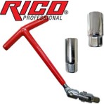 Rico 007-RC5222 Mafsallı Buji Anahtarı 16 mm ve 21 mm T Sapı ile Kolay Kullanım Sağlar