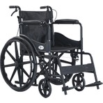 Golfi G102 Katlanabilir Standart Tekerlekli Sandalye 24 inç Çelik Materyal ile Orta Yumuşak Oturum