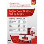 Ncs Demir Glisinat Vitamin D3 K2 Folik Asit Complex 60 Tablet Bisglisinat