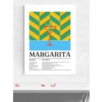 Margarita Kokteyl Tarifi Pop Art Mutfak Poster - Afiş - Dekoratif Duvar Poster