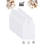 Özkan Underwear Özkan 0702 10'lu Paket Erkek Çocuk %100 Pamuklu Süprem Esnek Rahat Kalın Askılı Atlet