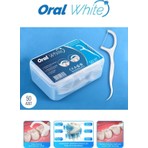 Aromasız, SLS İçermeyen Kürdanlı Diş İpi - 50 Adet Beyazlatıcı Oral White