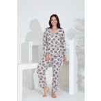 Angelique %100 Pamuk Uzun Kol  Kadın Pijama Takımı 21512