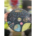 FikArt 30 cm Karatahta Tebeşirle Yazmaya Uygun Taşınabilir Okulda Evde ve Işyerlerinde Kullanıma Uygundur