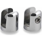 Eymen Yapı 2 Adet Yuvarlak Cam Raf Tutucu Etejer Parlak Krom Metal 7 mm Renkli Estetik Tasarım