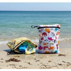 Yorni 2 Adet 29x30 Cm, Summer ve Zoo Desen, Sıvı Geçirmeyen Çok Amaçlı Çanta, Ekonomik Set, Yıkanabilir