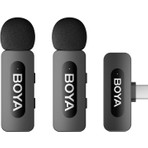 Boya BY-V20 Type-C Kablosuz Yaka Mikrofonu Kompakt Tasarım ve Gürültü Engelleme Özelliği