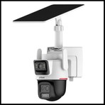 Dahua  IPC-PTS2649C-3E3Z-4GB20, 2x 3mpix, 2,8 Lens+3,6 Lens, Wizcolor, 50MT Gece Görüşü, IP66,  Hybrid-Zoom Pt 4g Solar Ip Kamera