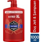 Old Spice Captain Erkek Duş Jeli ve Şampuan 1000 ml XXL Büyük Boy
