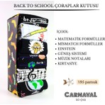 Back To School Okul Serisi Desenli 6'lı Unisex Soket Çorap Kutusu