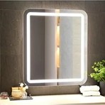 Aysima MODERNO  80 x 60 cm Ledli Banyo Aynası Gümüş Renkli Kolay Temizlik Özelliği ile Modern Stil