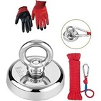 AY MAGNET Neodyum Pot Mıknatıs Seti 48 mm Çapında Kancalı Magnet Fishing Halatlı Klasik Tema