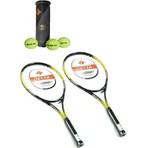 Delta 27 Inç Yetişkin Tenis Raketleri 2 Adet L2 Grip ve 112 inch Kafa Boyutu ile