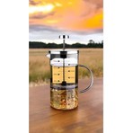 Comprox Cambu 700ML Ateşe Dayanıklı French Press Demlik 3 Ü 1 Arada Ölçü Kabı