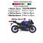 Kurt Reklam Dünyası Rezerve Yazısı MOTOR ARABA BİSİKLET İÇİN 20X4 CM