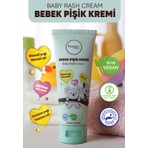 Floravie Natural Vegan Bebek Pişik Kremi Alkolsüz 75 ml Cilt Koruyucu Özellikli